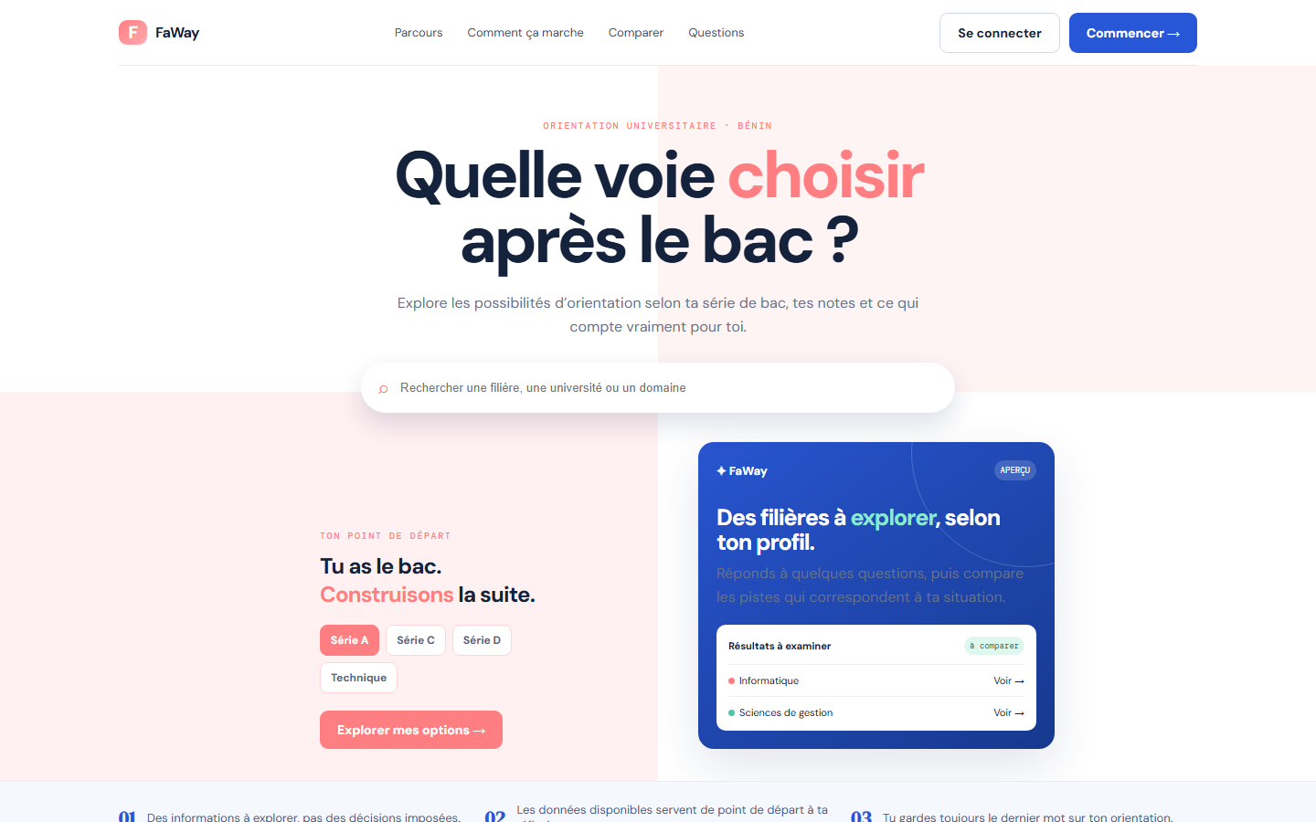Capture du projet FaWay